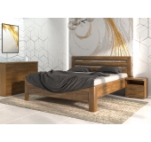 Masívna dubová posteľ Adriana Lux (dub cink)