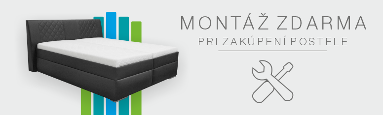 Ku každej posteli montáž zadarmo