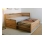 Rozkladacia dubová posteľ Tandem Ortho (dub cink)