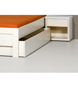 Bočná zásuvka pod posteľ na kolieskach (imitácia)