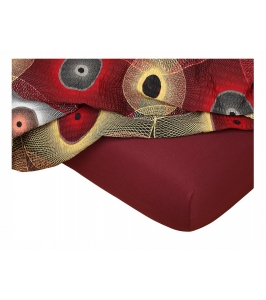 Detská Jersey plachta bordová