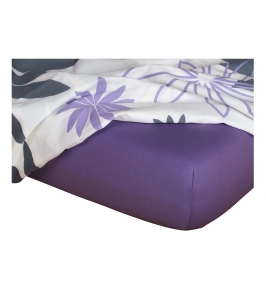 Detská jersey plachta purpurová