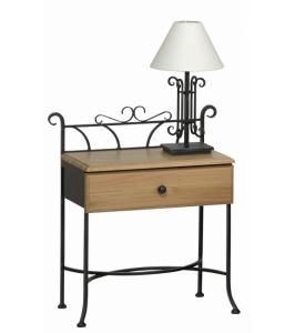 Nočný stolík ALTEA s drevenou zásuvkou