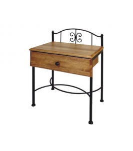 Nočný stolík ELBA s drevenou zásuvkou