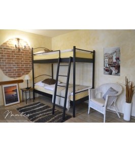 Poschodová kovaná posteľ Nantes
