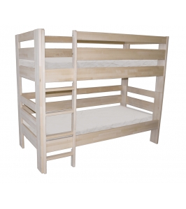 Masívna buková detská / študentská poschodová posteľ